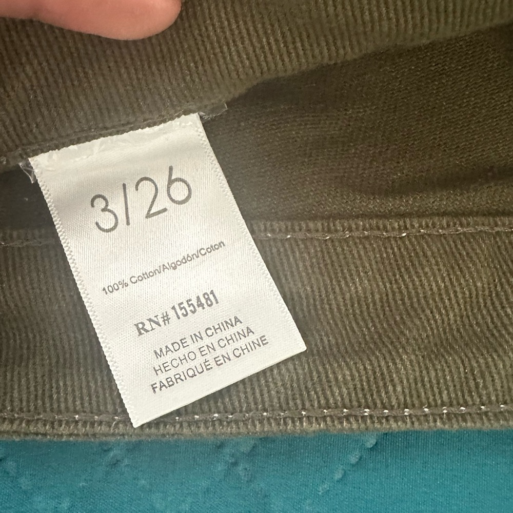 Women's Straight Leg Pants in Khaki Green - Picture 4 of 9